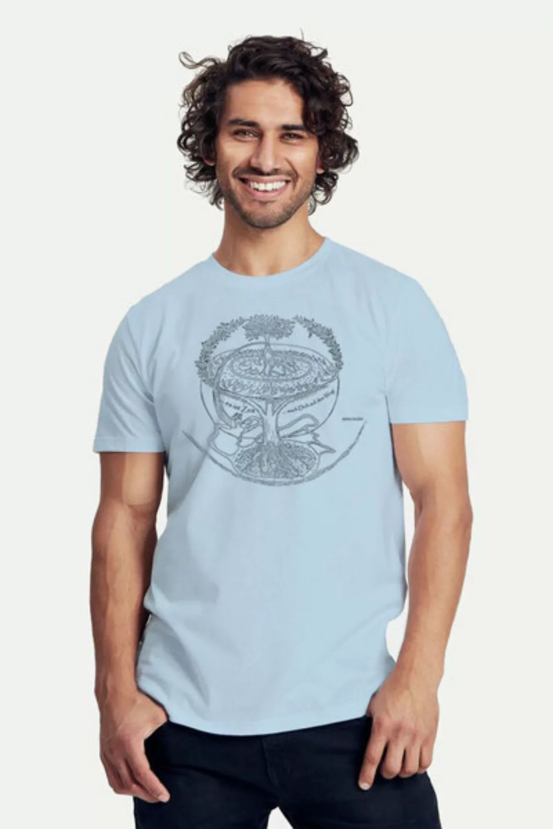 Bio-herren-t-shirt "Weltenesche" günstig online kaufen