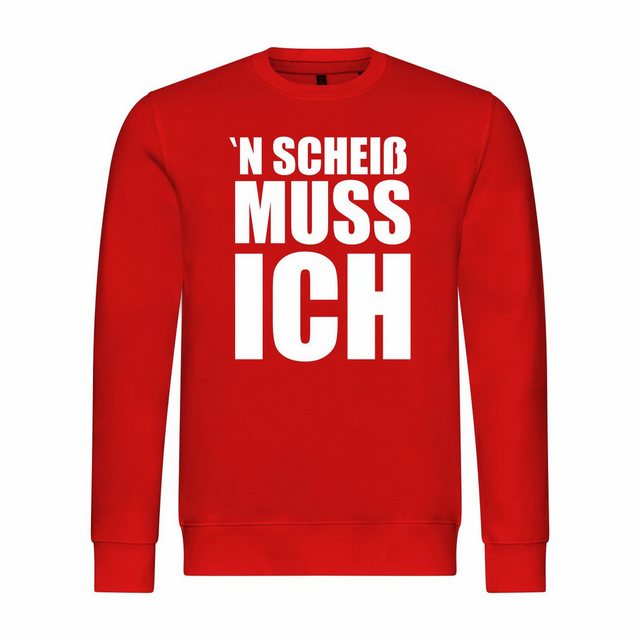 deinshirt Rundhalspullover Herren Sweatshirt N Scheiß muss ich Mit Print Mo günstig online kaufen