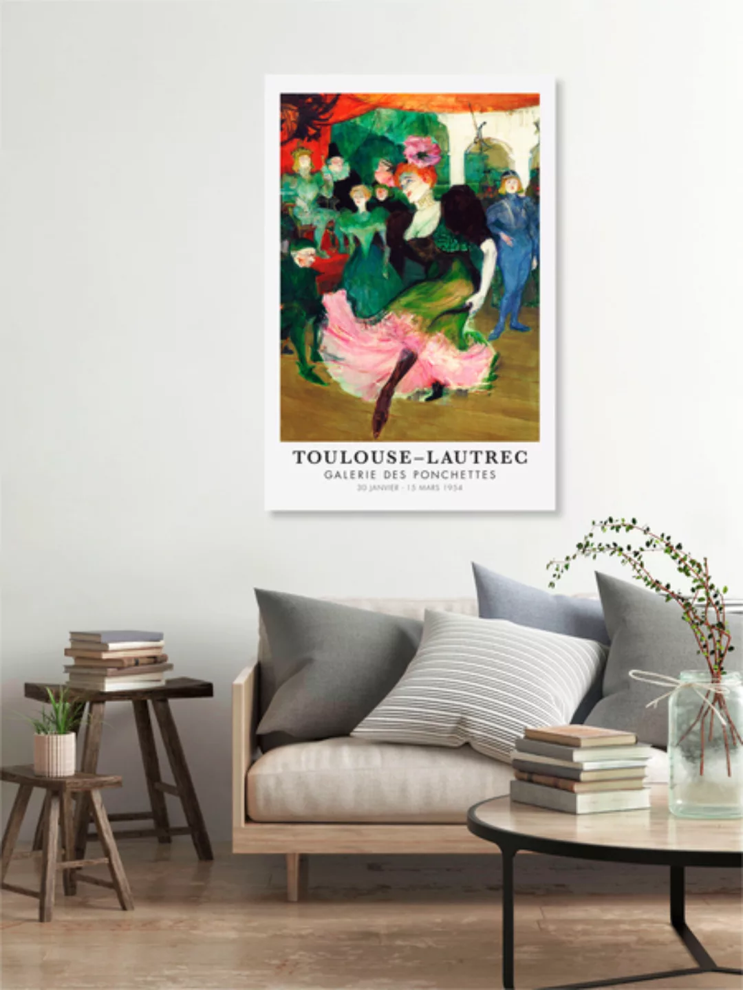 Poster / Leinwandbild - Toulouse-lautreec In Der Galerie Des Ponchettes günstig online kaufen