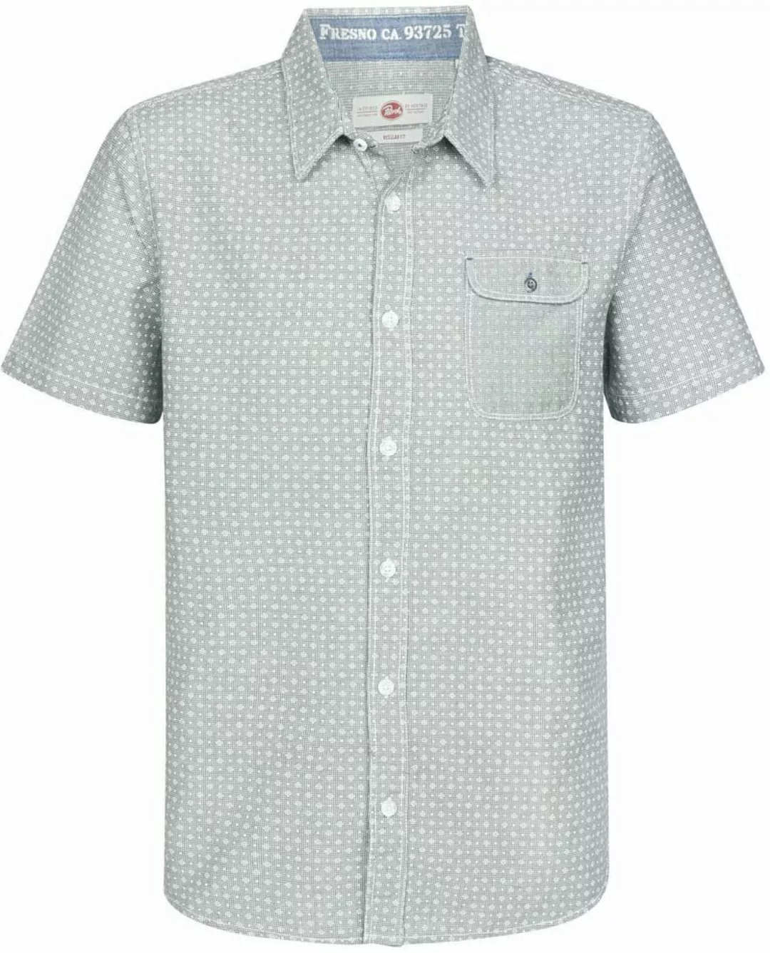 Petrol Short Sleeve Shirt Druck Grün - Größe L günstig online kaufen