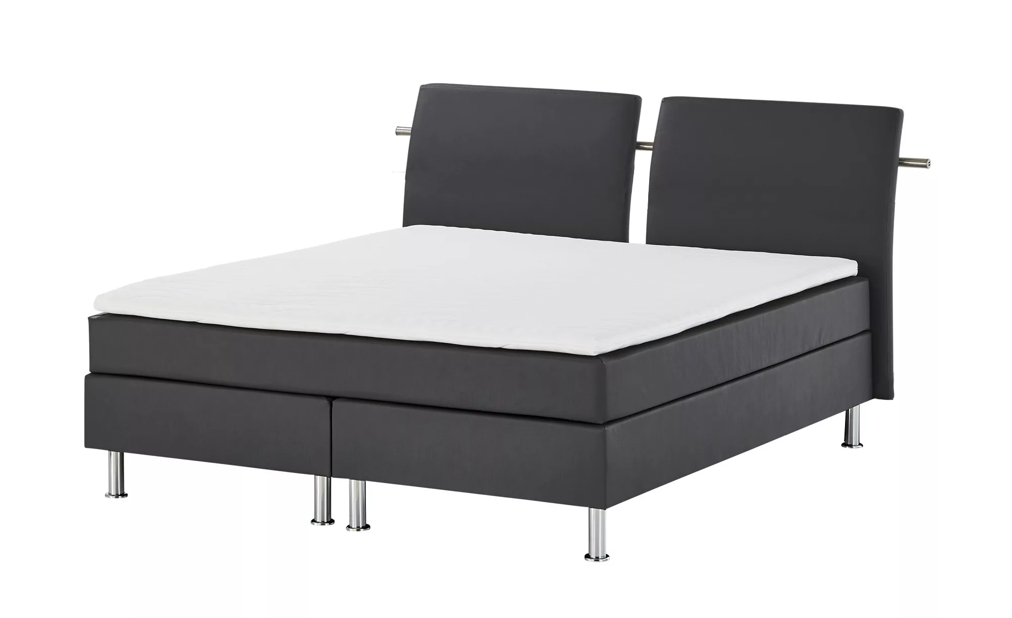 Boxspringbett  Krom ¦ grau ¦ Maße (cm): B: 212 H: 122 Betten > Boxspringbet günstig online kaufen