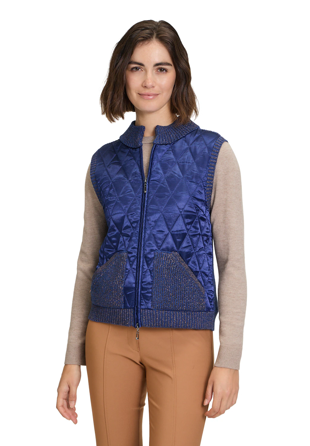 Betty Barclay Strickjacke "Betty Barclay Strickweste mit Reißverschluss", G günstig online kaufen