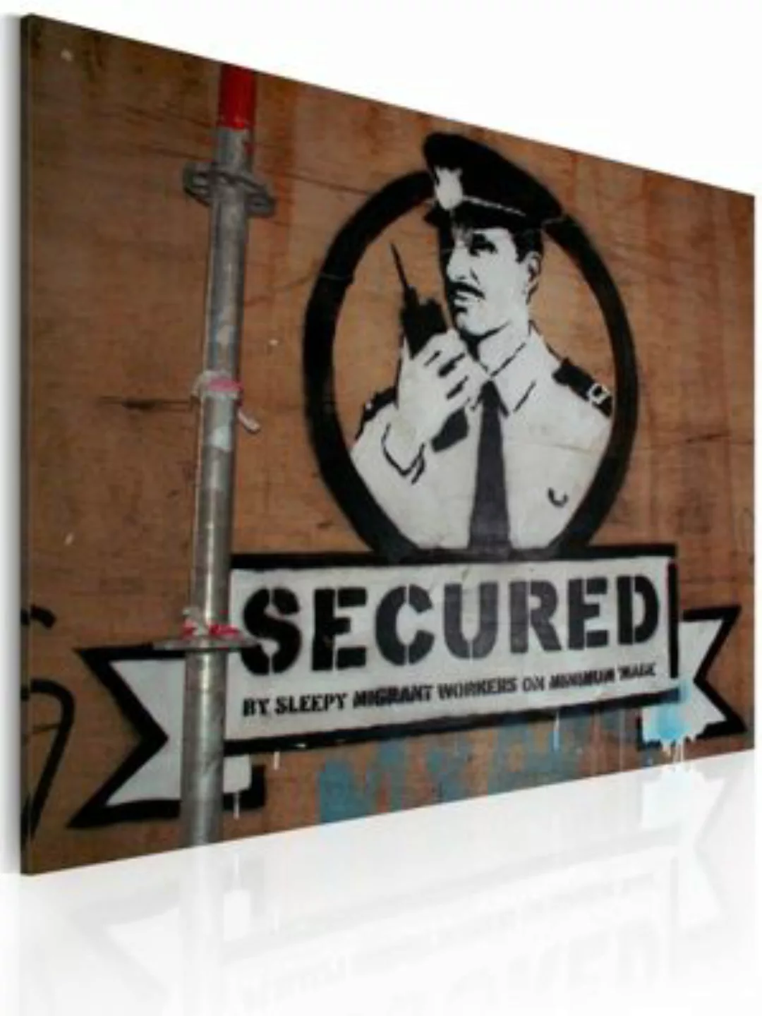 artgeist Wandbild Hier sind wir in Sicherheit (Banksy) mehrfarbig Gr. 60 x günstig online kaufen