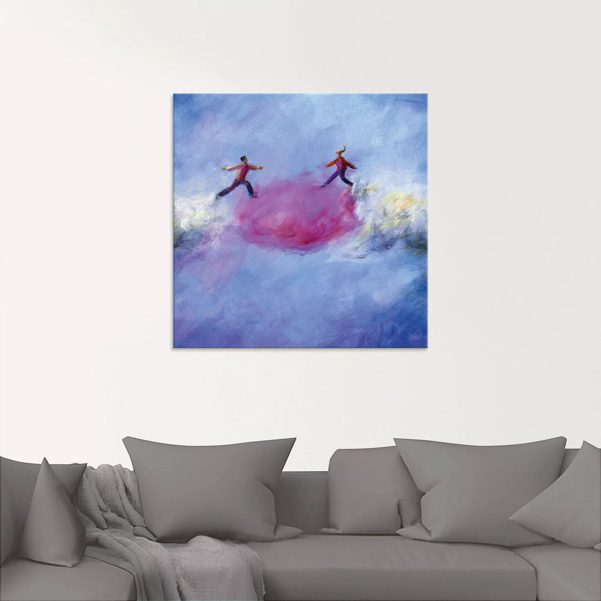 Artland Glasbild "Rosarote Wolke 2", Paar, (1 St.), in verschiedenen Größen günstig online kaufen