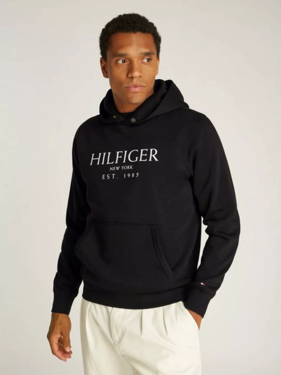 Tommy Hilfiger Hoodie "BIG HILFIGER HOODY", mit kontrastfarbenen Print günstig online kaufen