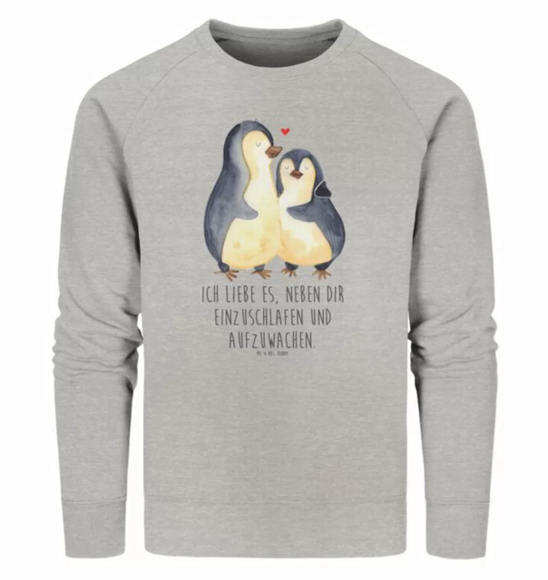 Mr. & Mrs. Panda Longpullover Größe M Pinguine Einschlafen - Heather Grey - günstig online kaufen