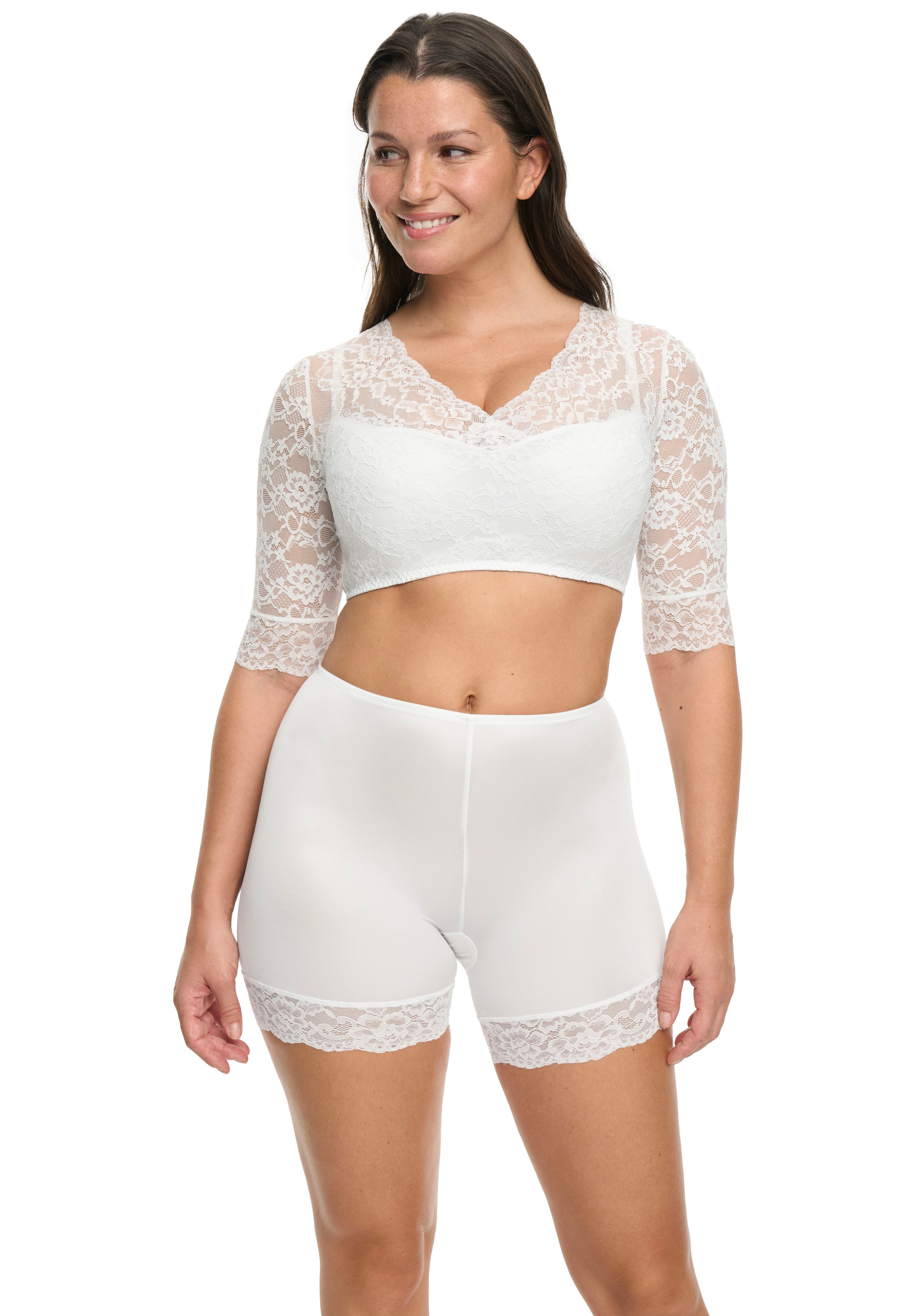 Susa Dirndlbluse Wiesn-Zauber florale Spitze, halbarm, günstig online kaufen