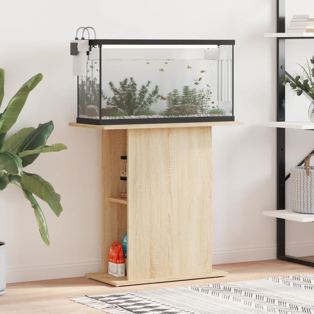 vidaXL Aquariumunterschrank Aquariumständer Sonoma-Eiche 75x36x72,5 cm günstig online kaufen