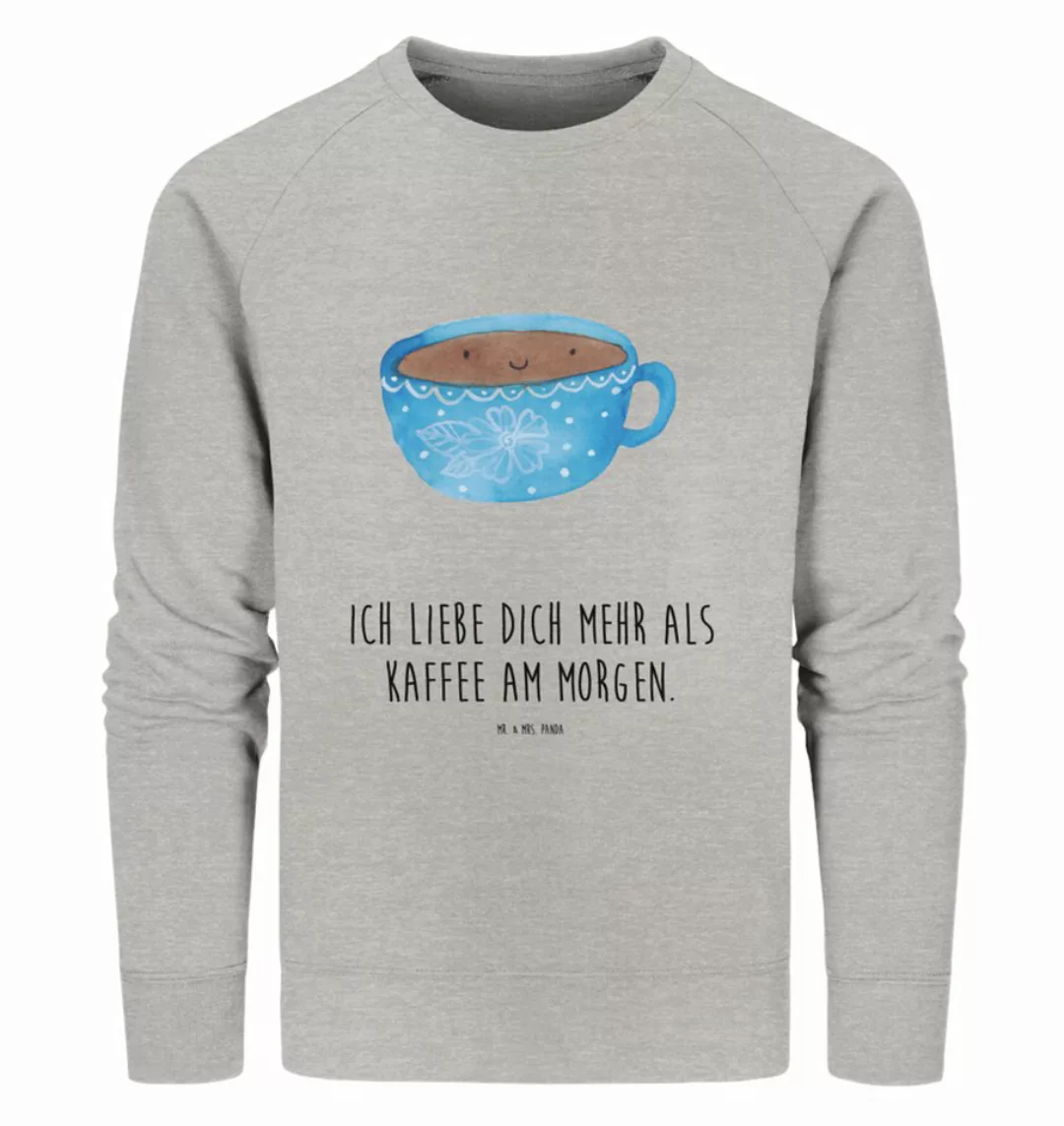 Mr. & Mrs. Panda Longpullover Kaffee Tasse Größe S - Heather Grey - Geschen günstig online kaufen