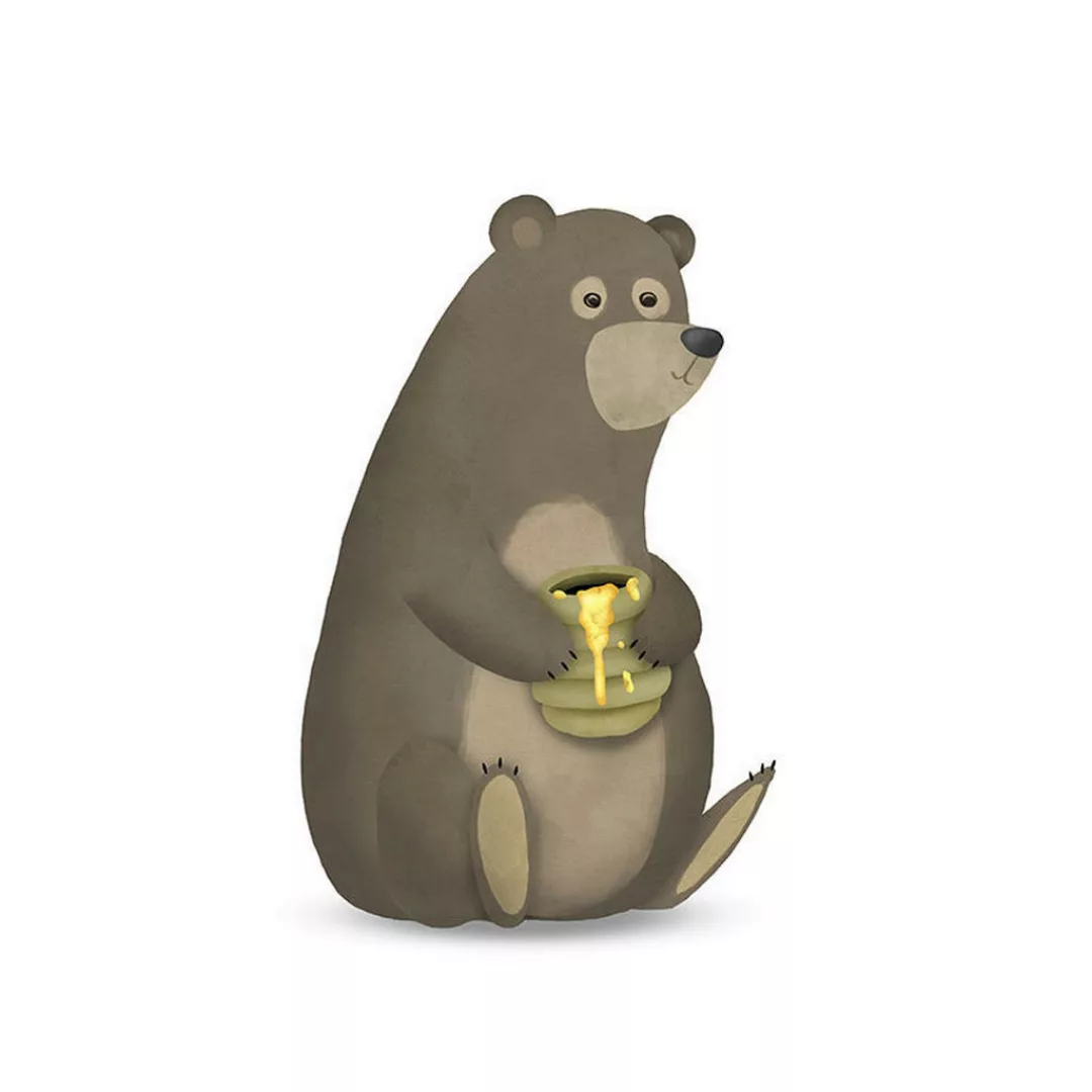 Komar Wandbild Cute Animal Bear Tiere B/L: ca. 40x50 cm günstig online kaufen