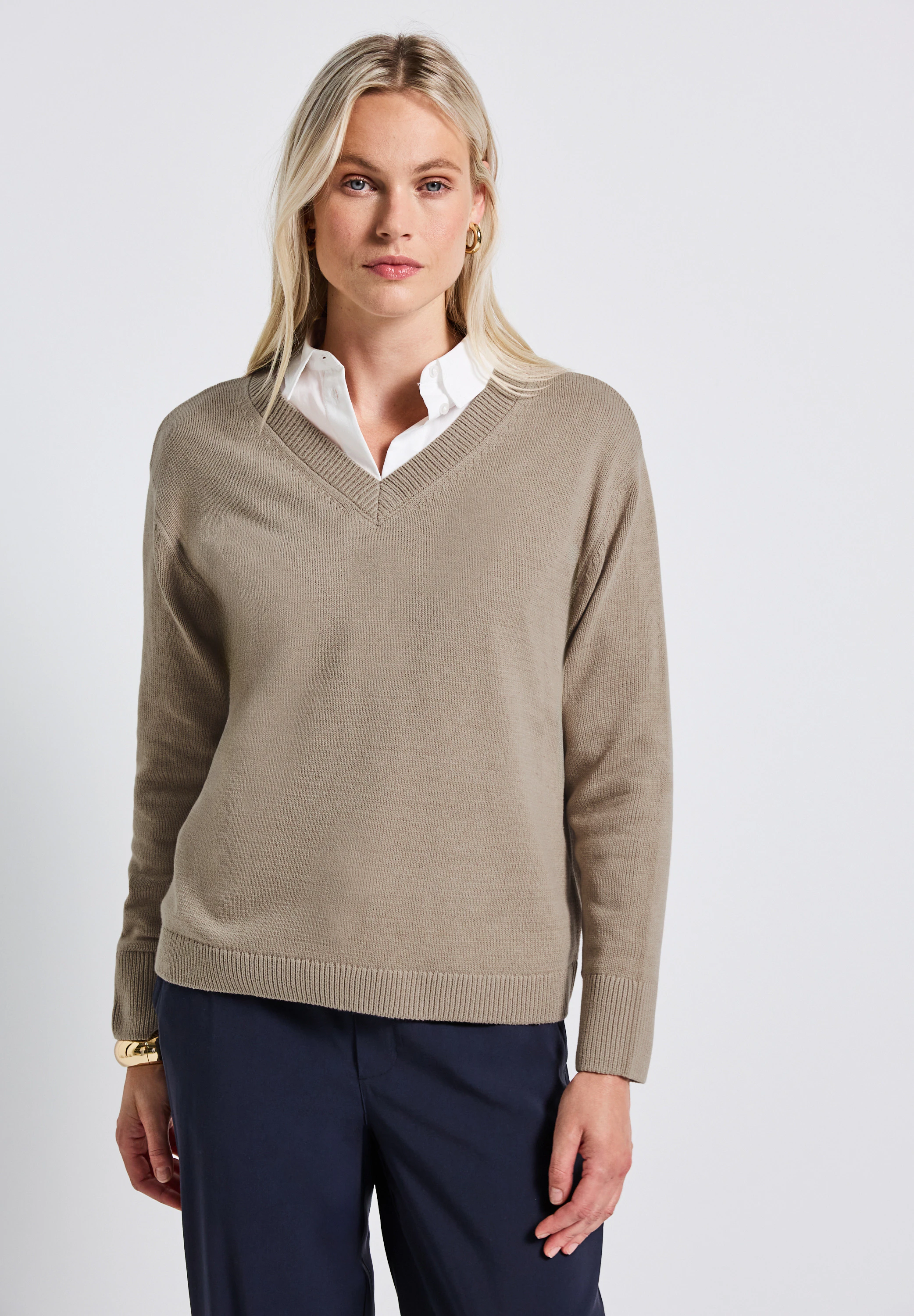 STREET ONE Strickpullover, im soften Baumwoll-Mix günstig online kaufen