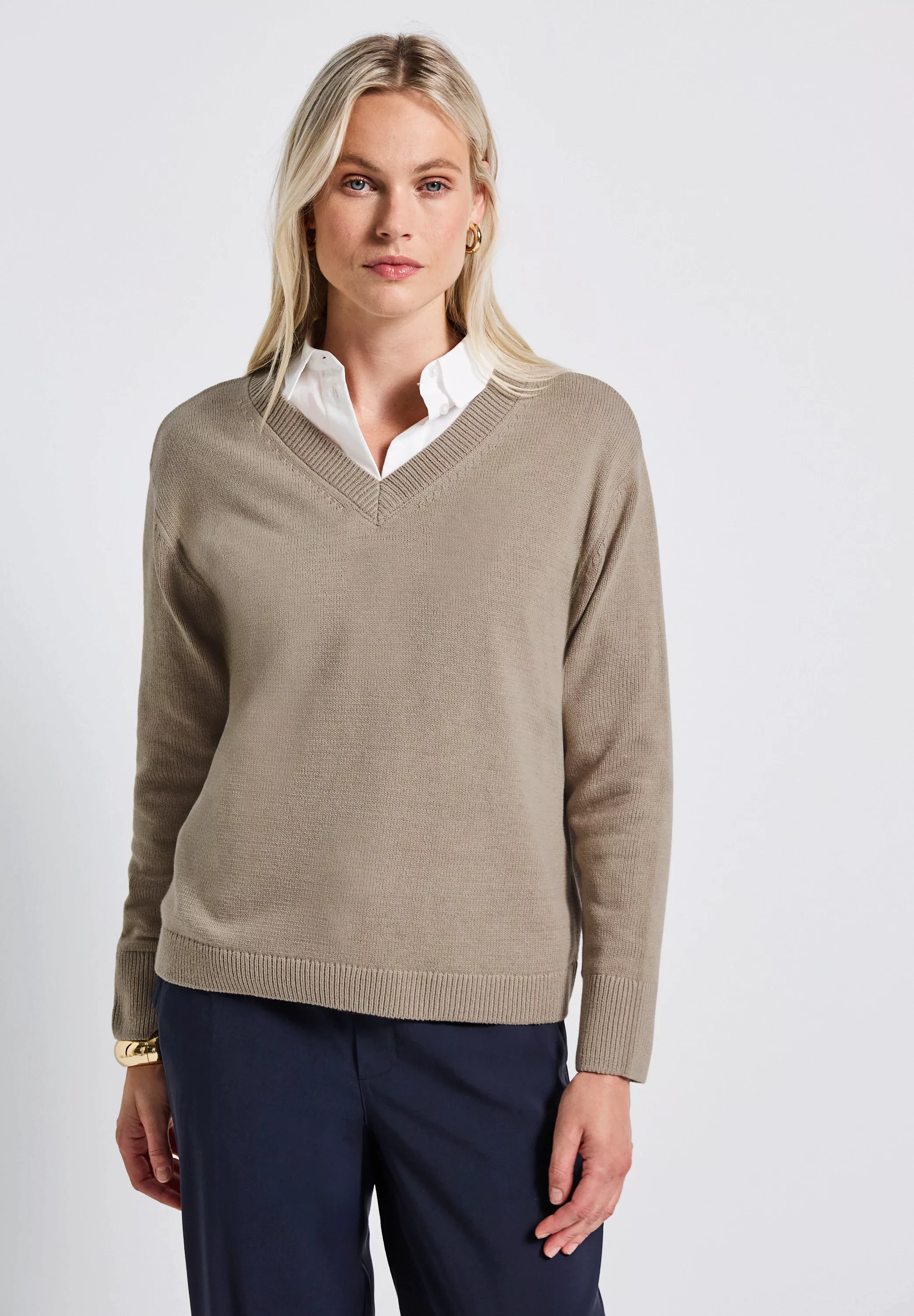 STREET ONE Strickpullover, im soften Baumwoll-Mix günstig online kaufen