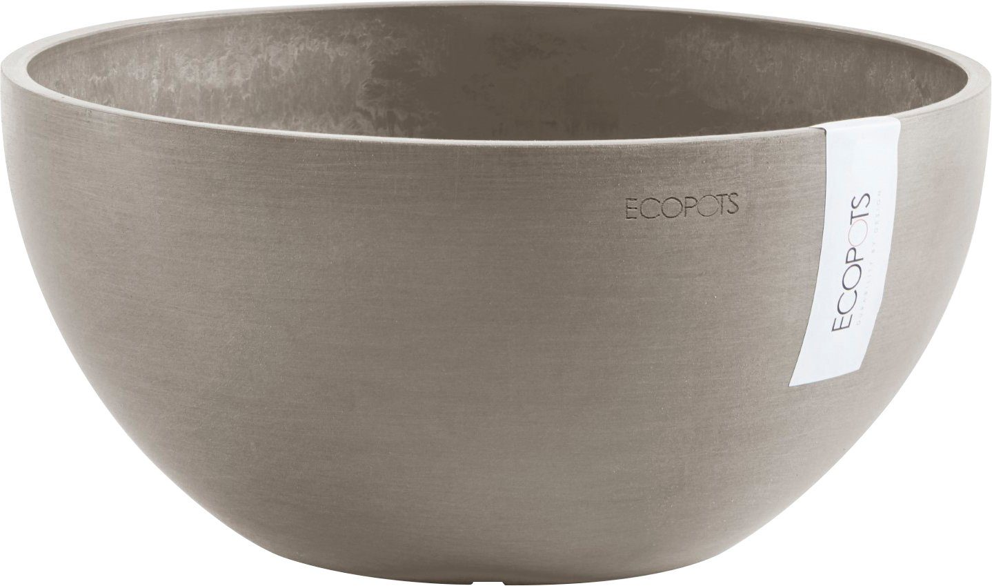 ECOPOTS Blumentopf BRUSSELS Taupe, BxTxH: 25x25x12 günstig online kaufen