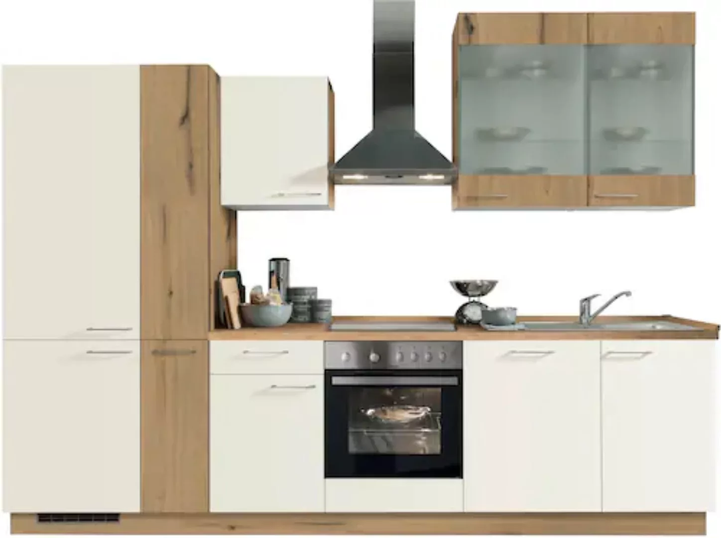 Kochstation Küchenzeile "Trea", vormontiert, mit Vollauszug und Soft-Close- günstig online kaufen