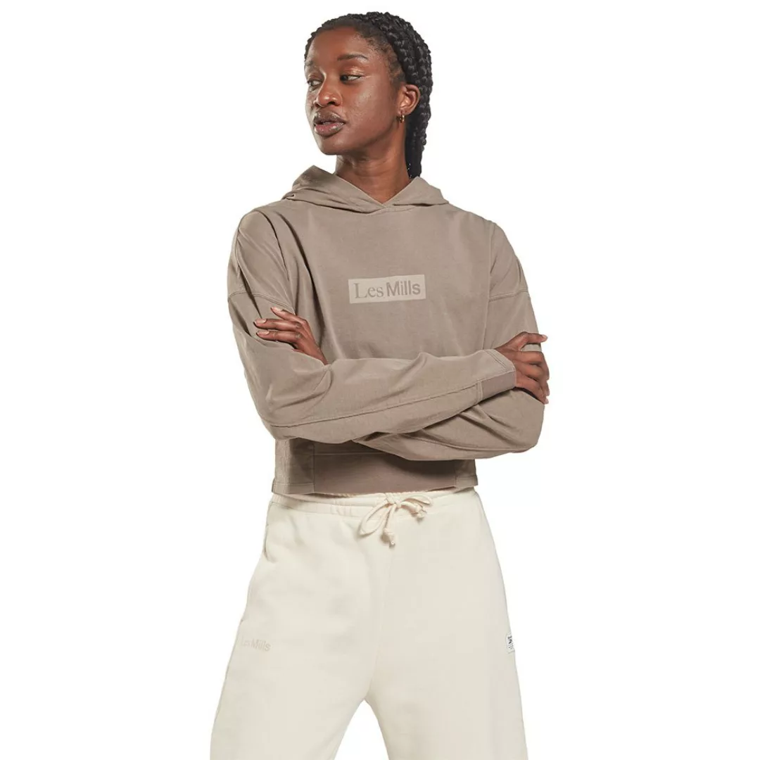Reebok Les Mills Nat Dye Lw Midlay Sweatshirt 2XS Boulder Grey günstig online kaufen