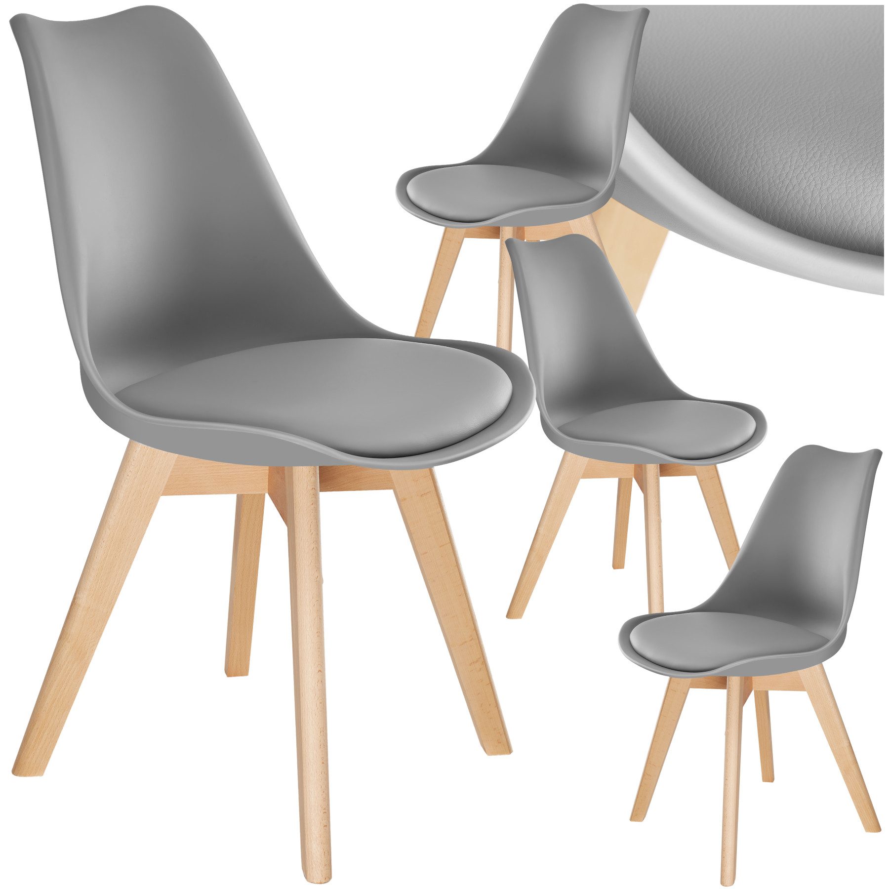 tectake Esszimmerstuhl Set Esszimmerstuhl (Set, 4 günstig online kaufen
