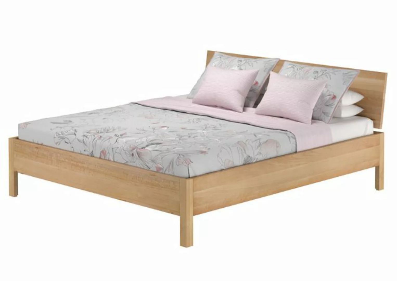 ERST-HOLZ Bett Doppelbett metallfrei 180x200 massives Buchenholz, Buchegeöl günstig online kaufen