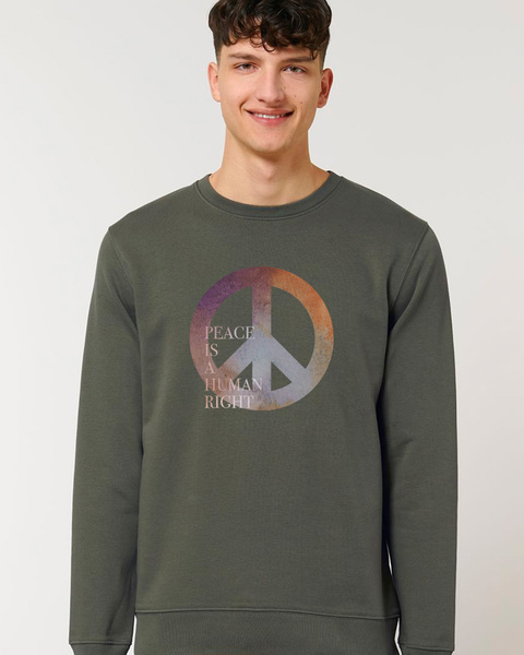 Biofair Sweatshirt - Supersofte Biobaumwolle / Peace Is a Human Right günstig online kaufen