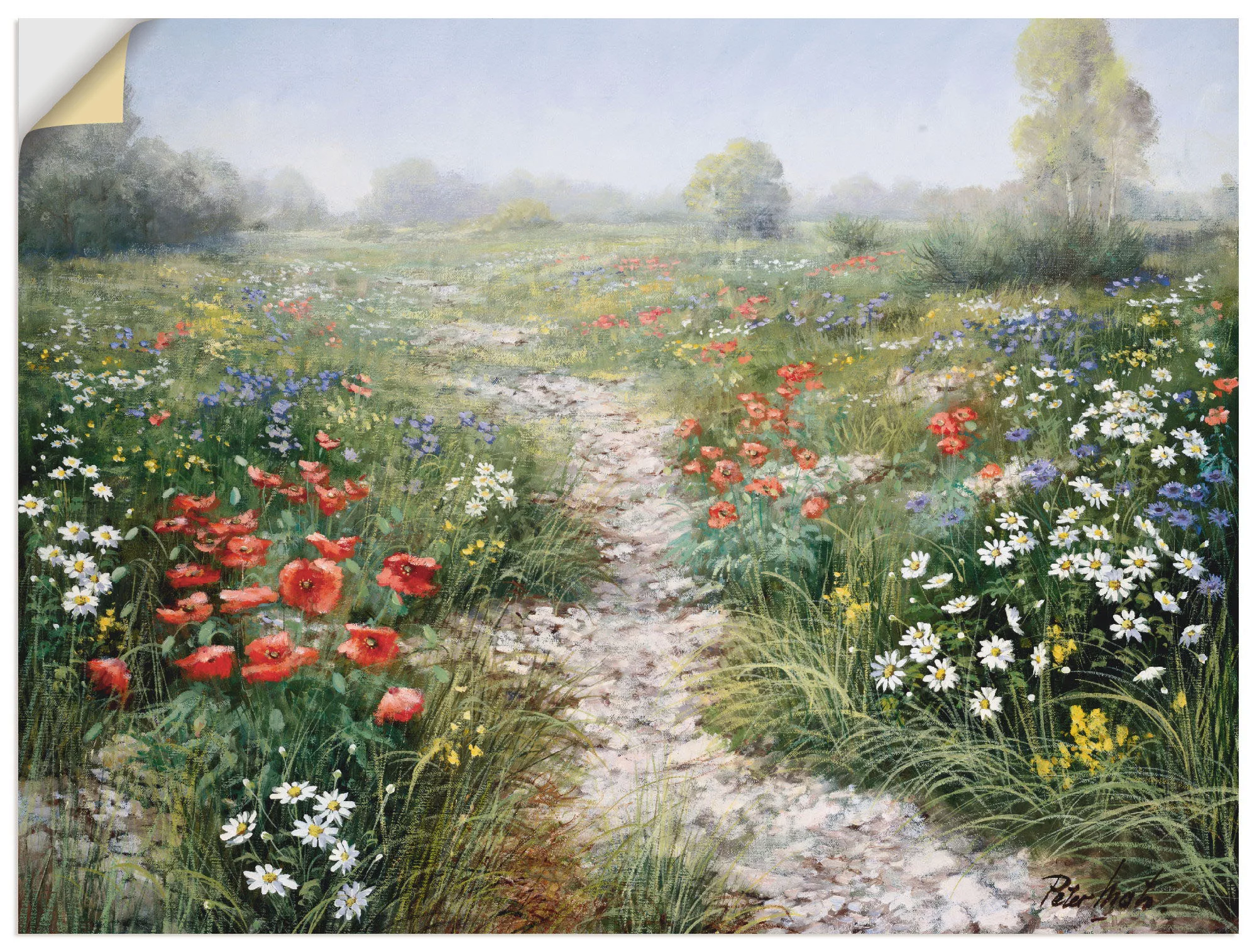 Artland Wandbild "Dichte der Natur", Blumenwiese, (1 St.), als Leinwandbild günstig online kaufen