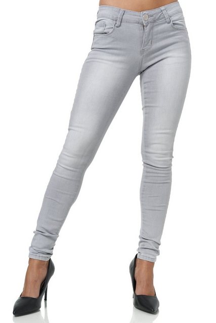 Elara Stretch-Hose Elara Damen Stretch Hose Push Up Jeans (1-tlg) günstig online kaufen