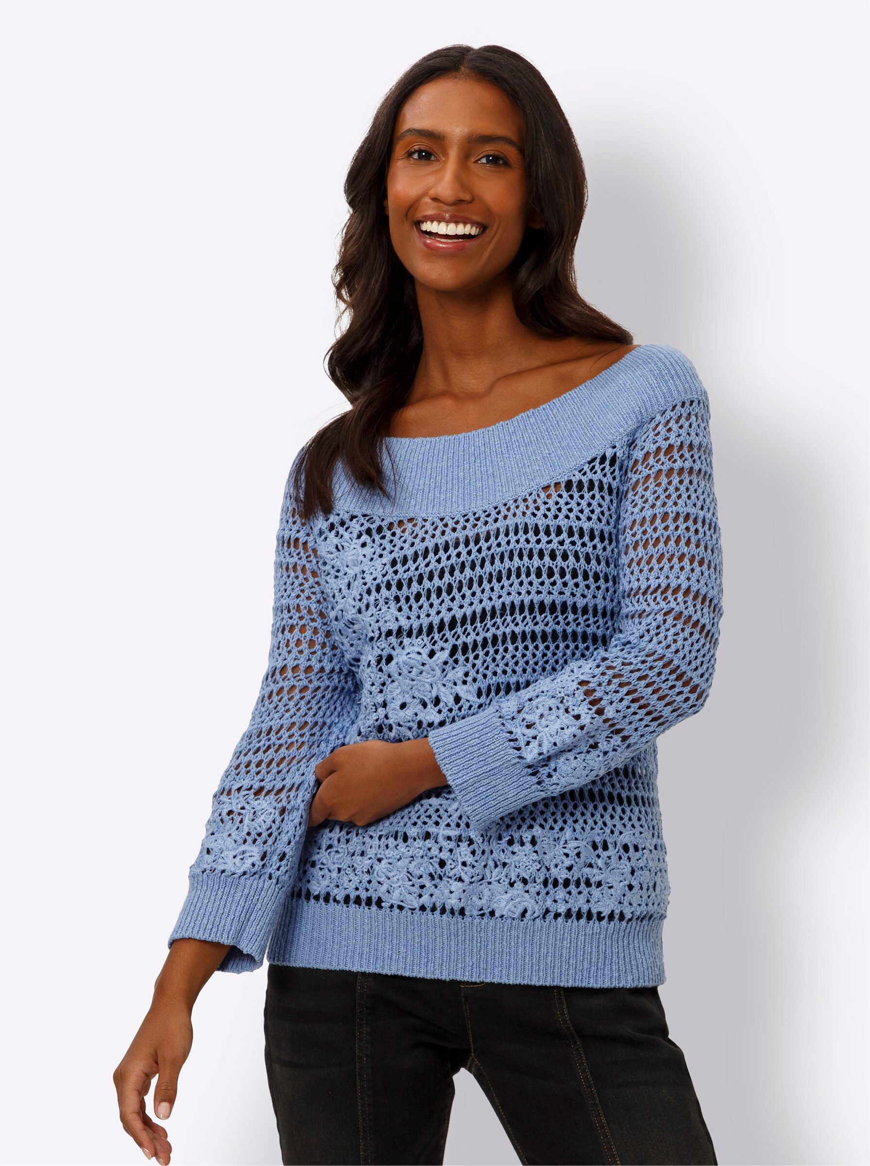 heine Strickpullover Ajourpullover günstig online kaufen