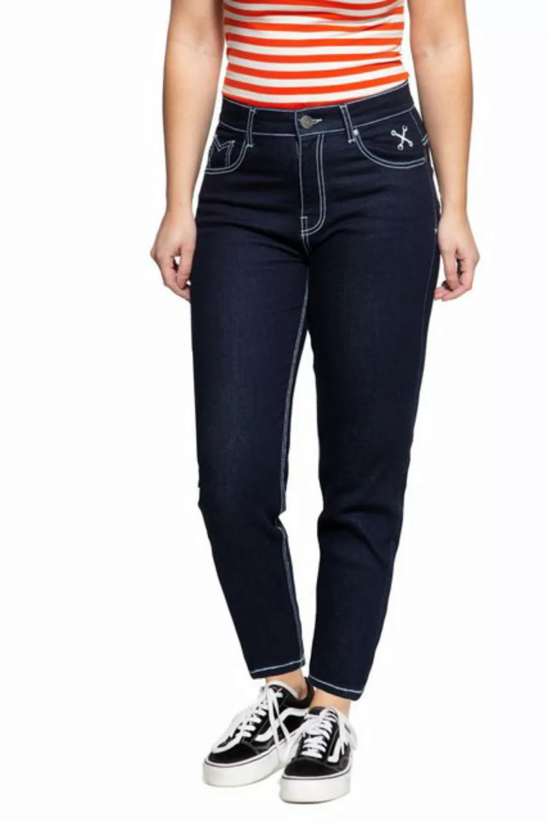 QueenKerosin Slim-fit-Jeans Betty (1-tlg) im 5-Pocket-Design günstig online kaufen