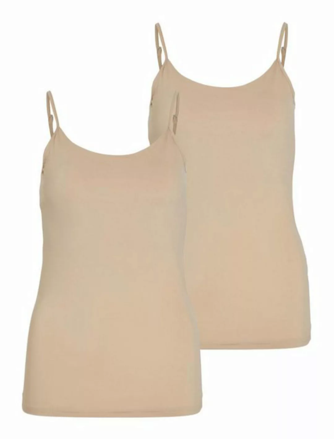 VILA Basic Trägertop Damen Beige günstig online kaufen