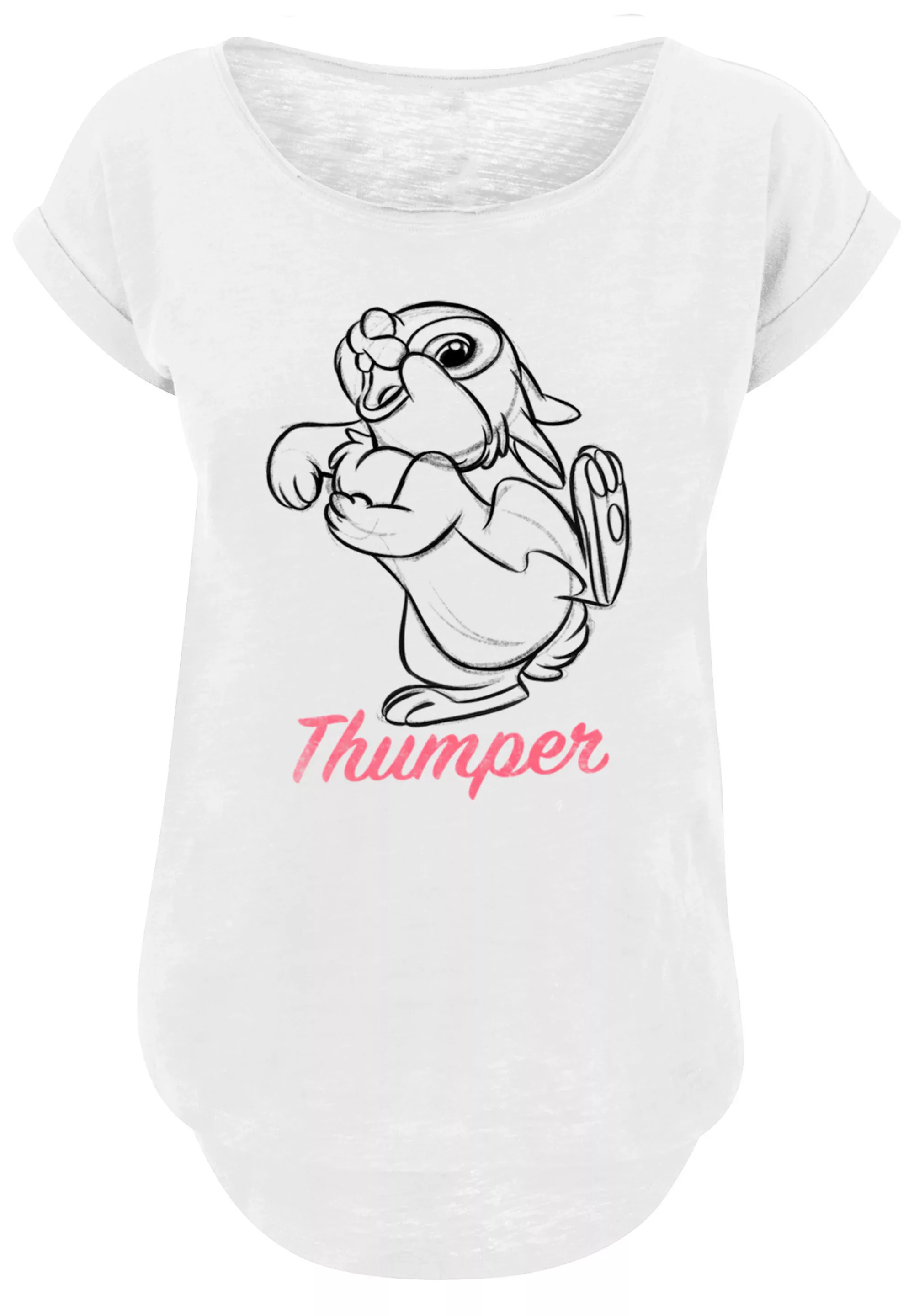 F4NT4STIC T-Shirt "Disney Bambi Klopfer Line Zeichnung", Damen,Premium Merc günstig online kaufen