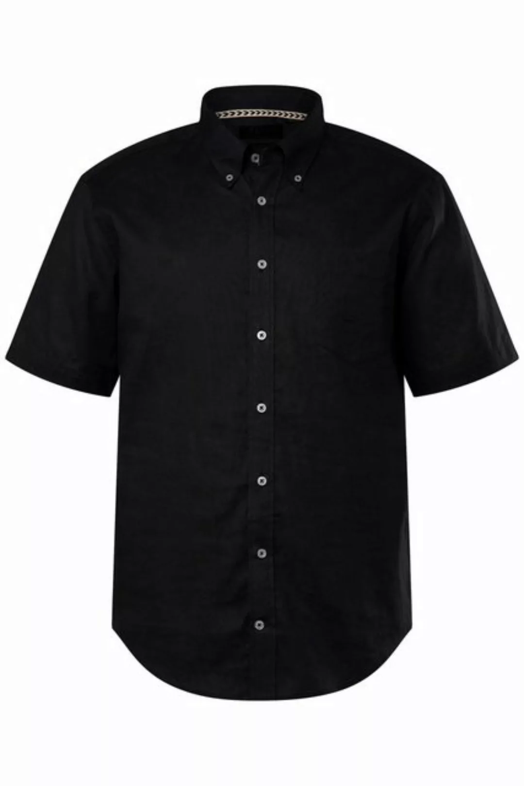 JP1880 Kurzarmhemd Leinenmix-Hemd Halbarm Buttondown-Kragen günstig online kaufen