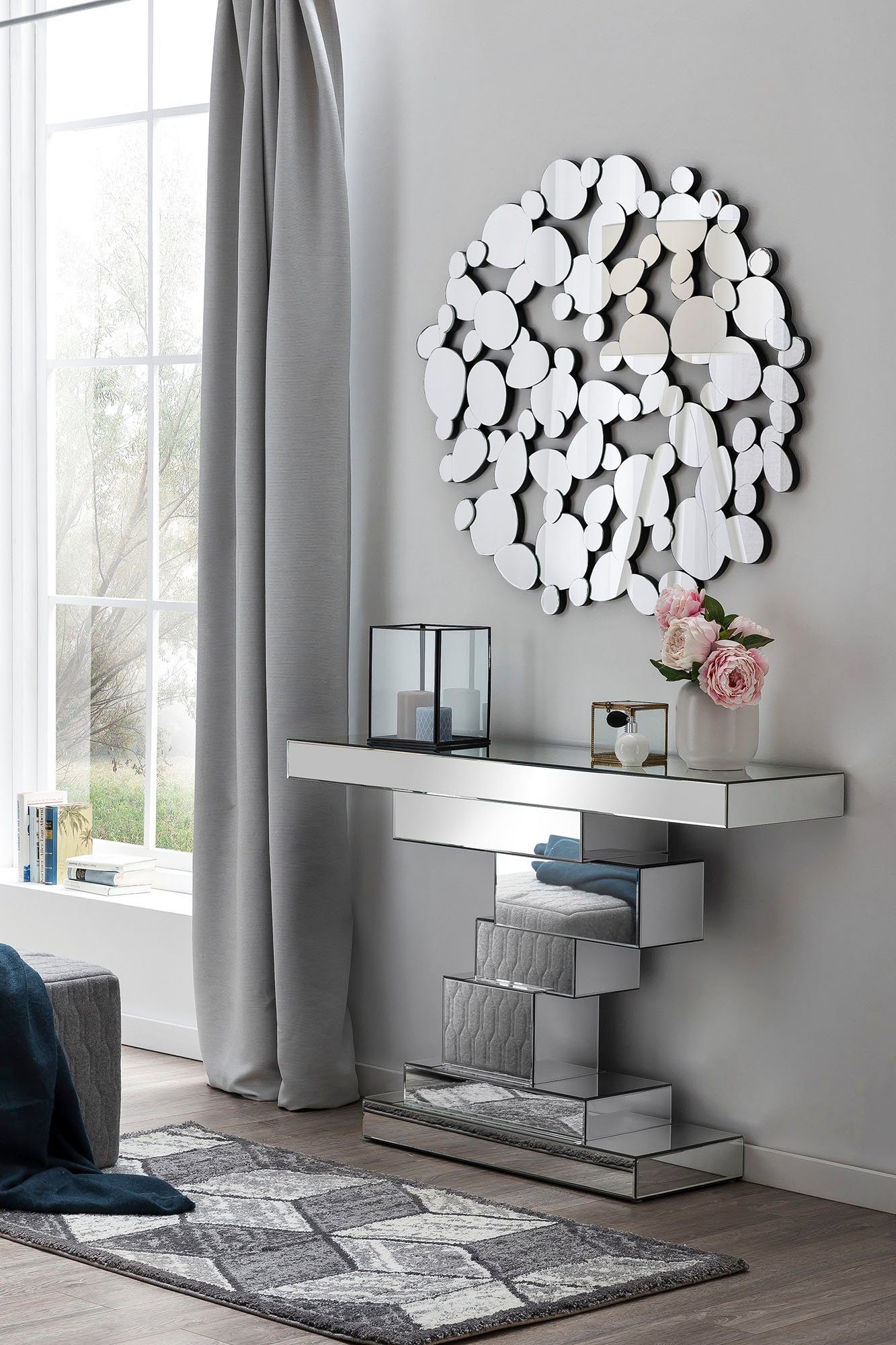 SalesFever Konsolentisch, Spiegelfinish für elegante Raumgestaltung - Ohne günstig online kaufen