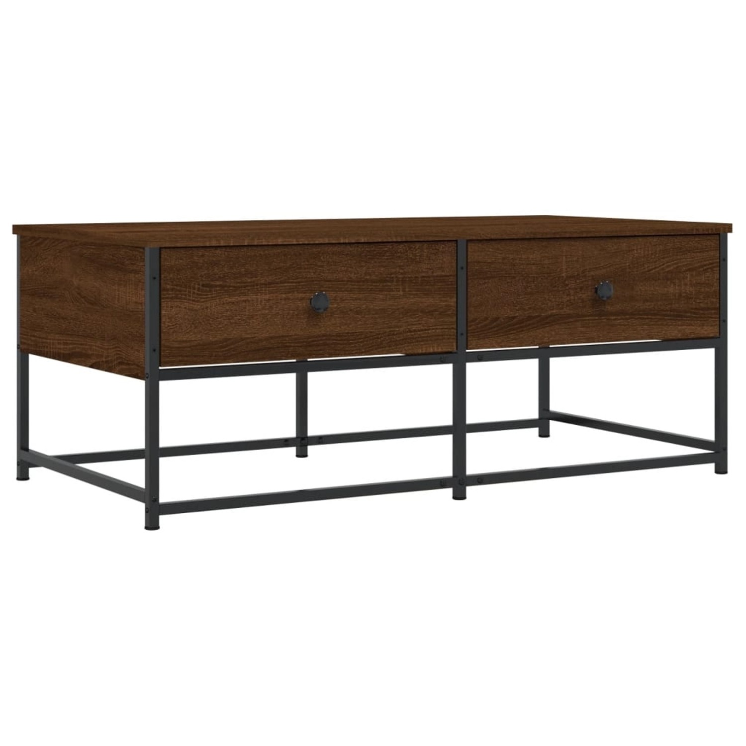 vidaXL Couchtisch Braun Eichen-Optik 100x51x40 cm Holzwerkstoff Modell 1 günstig online kaufen