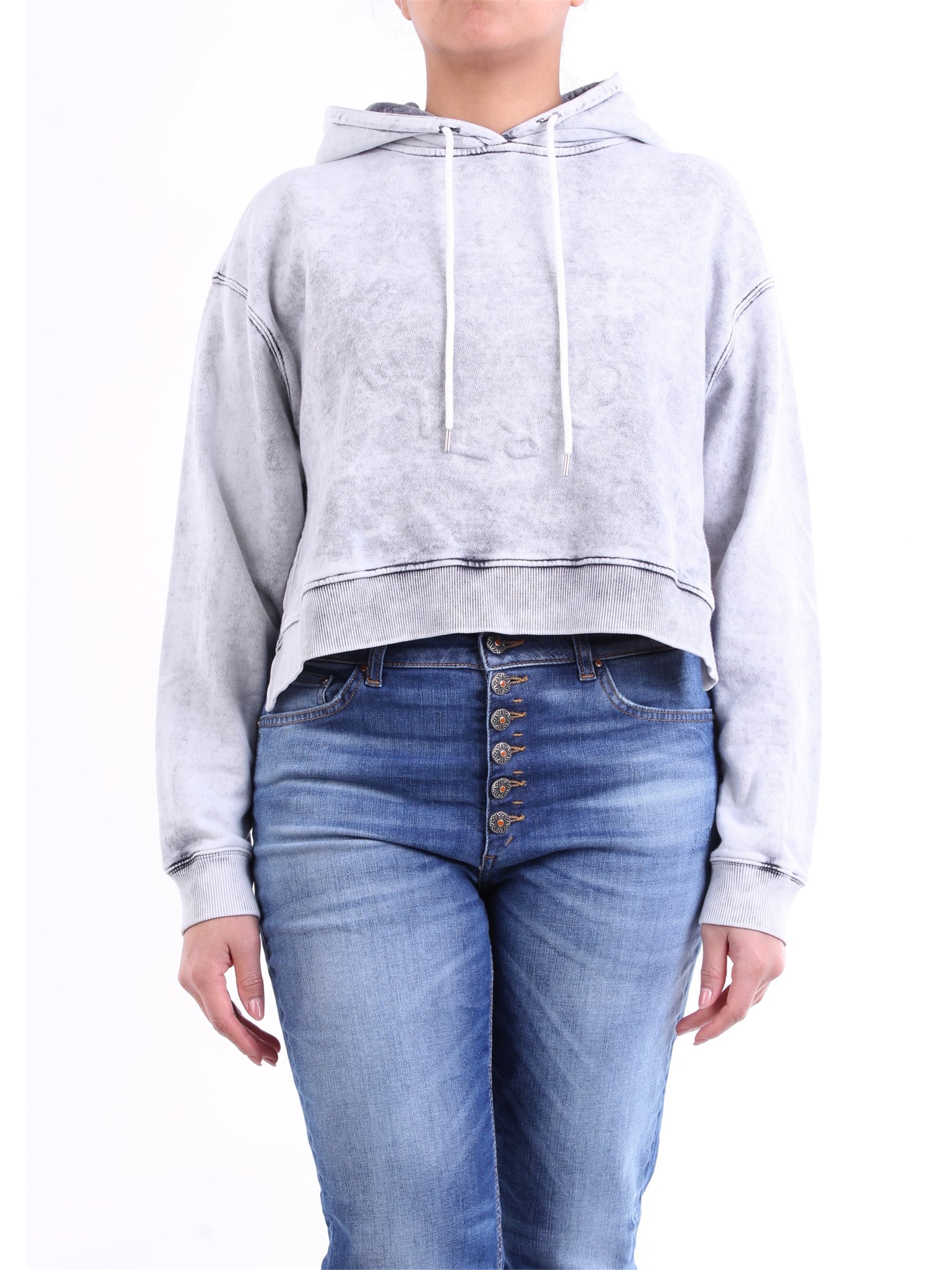 STELLA MC CARTNEY Hoodies Damen Hellgrau günstig online kaufen