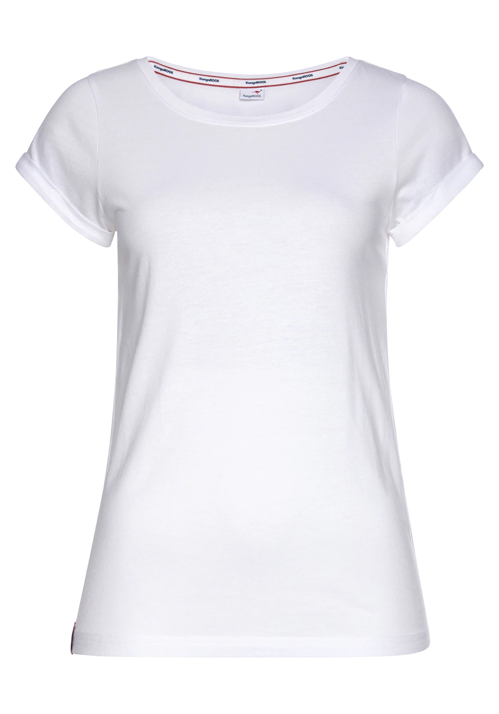 KangaROOS T-Shirt mit aufgekrempelten Ärmelsaum günstig online kaufen