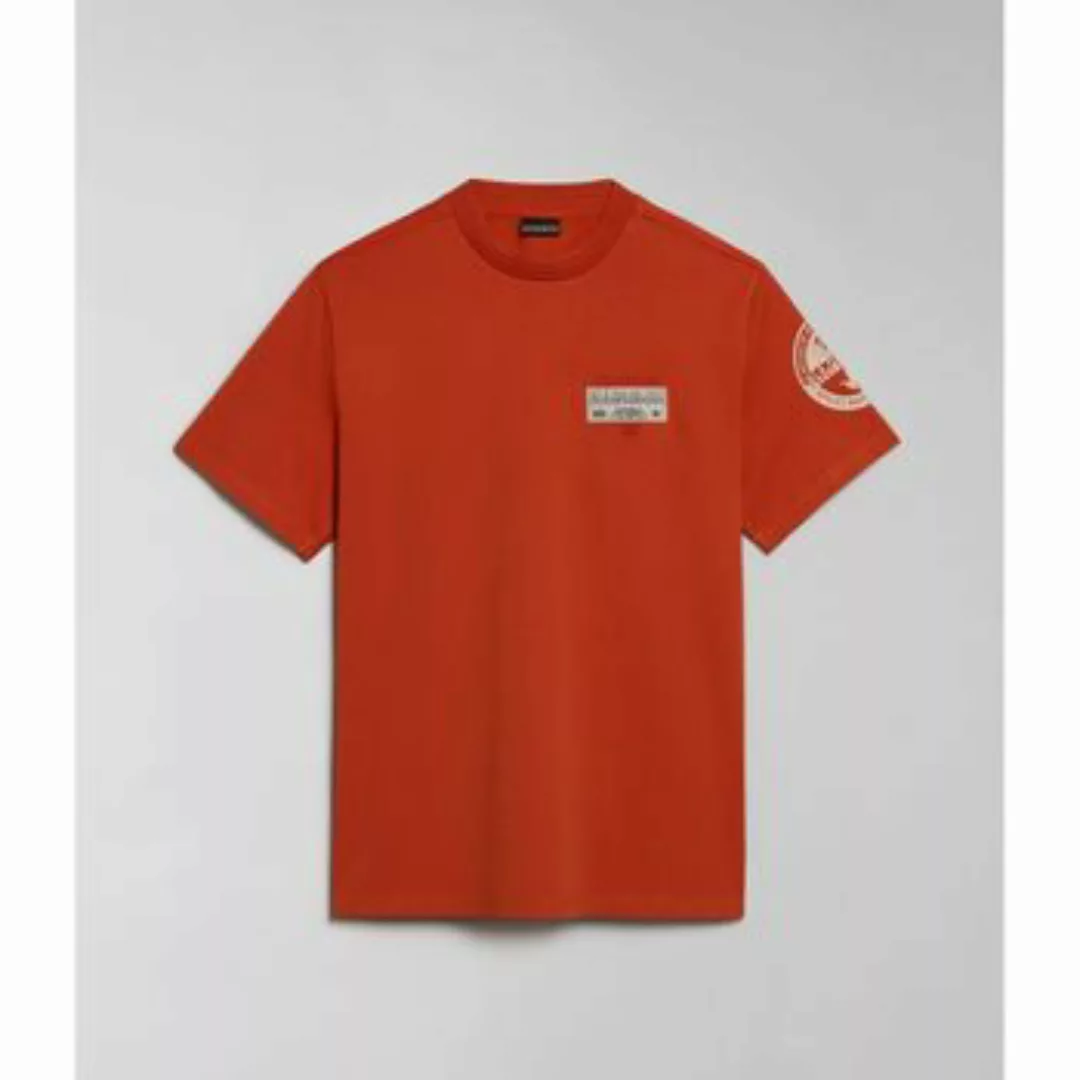 Napapijri  T-Shirts & Poloshirts S-AMUNDSEN NP0A4H6B-A62 ORANGE BURNT günstig online kaufen