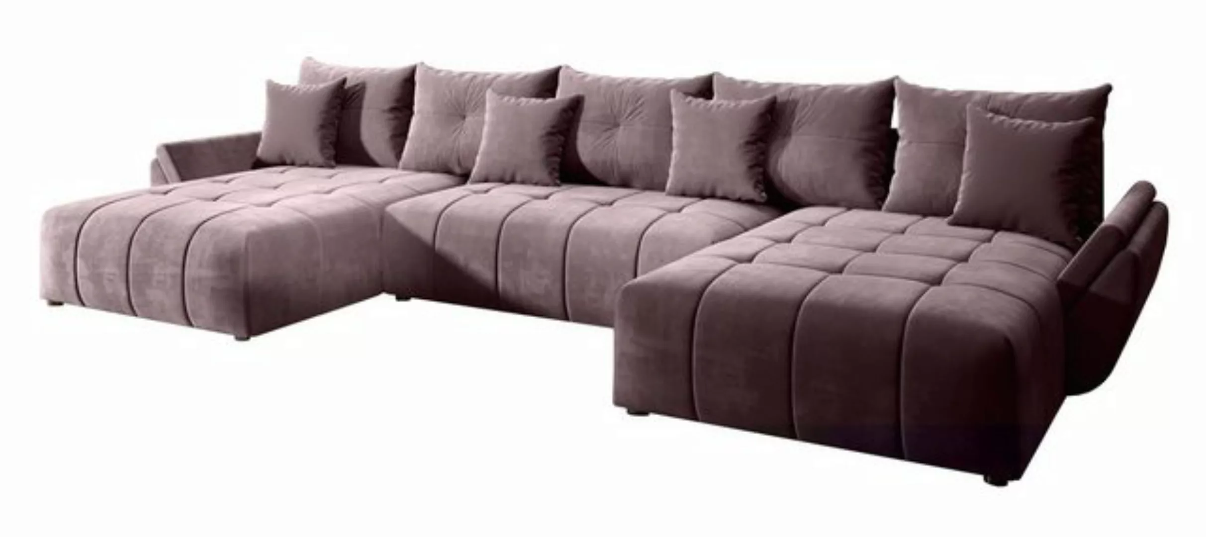 Furnix Wohnlandschaft Amarra Polstercouch in U-Form mit Schlaffunktion Bett günstig online kaufen