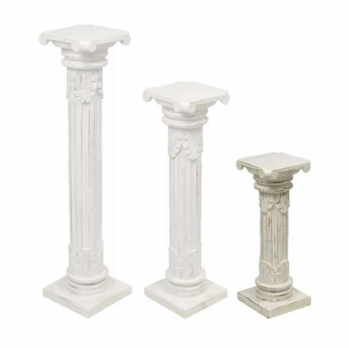 Oriental Galerie Blumenhocker Antike Säule Weiß günstig online kaufen