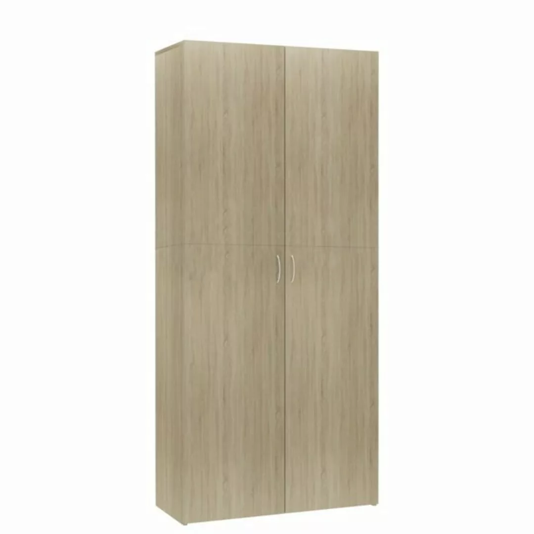 furnicato Schuhschrank Sonoma-Eiche 80x35,5x180 cm Holzwerkstoff (1-St) günstig online kaufen