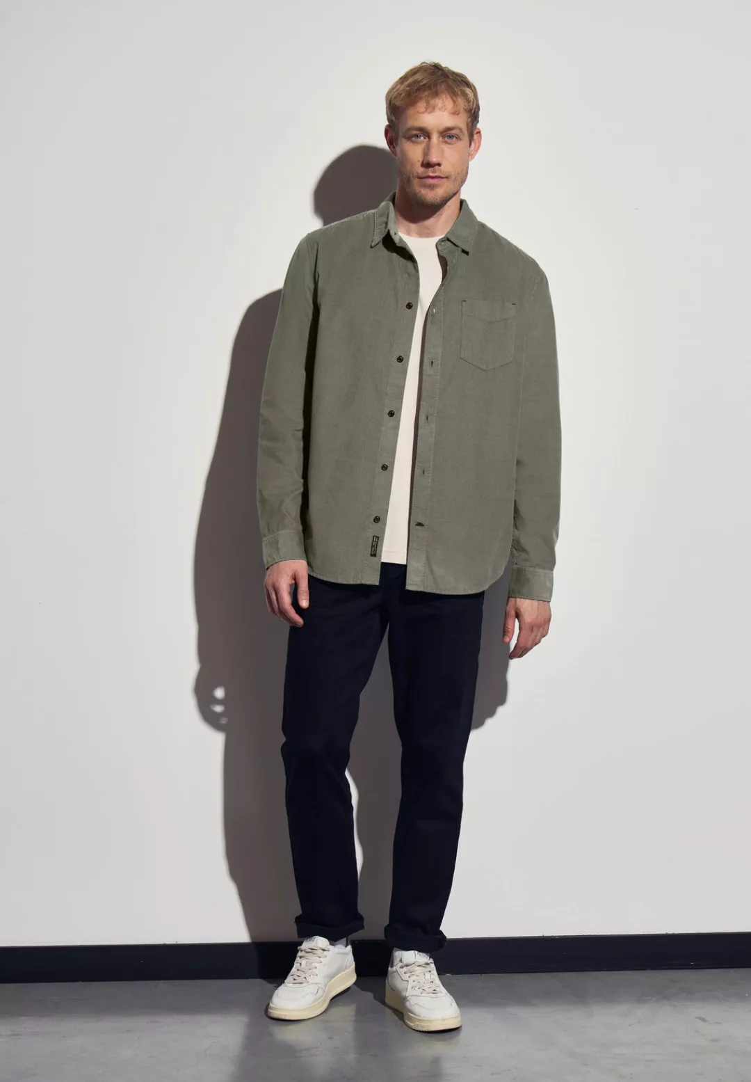 STREET ONE MEN Langarmhemd, aus reiner Baumwolle günstig online kaufen
