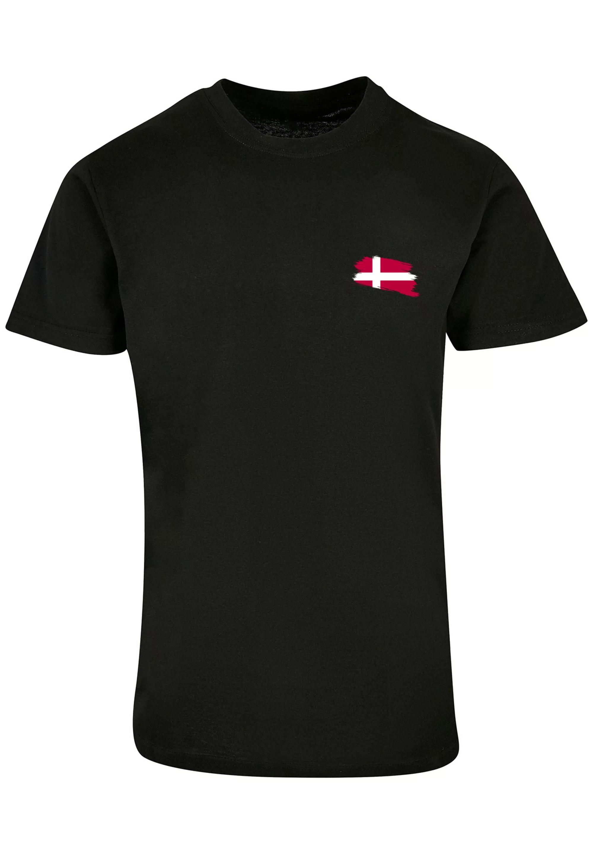 F4NT4STIC T-Shirt Dänemark Flagge Denmark Print günstig online kaufen