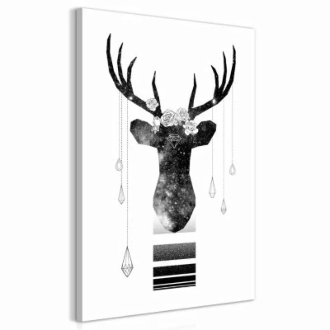 artgeist Wandbild Abstract Antlers (1 Part) Vertical schwarz/weiß Gr. 40 x günstig online kaufen