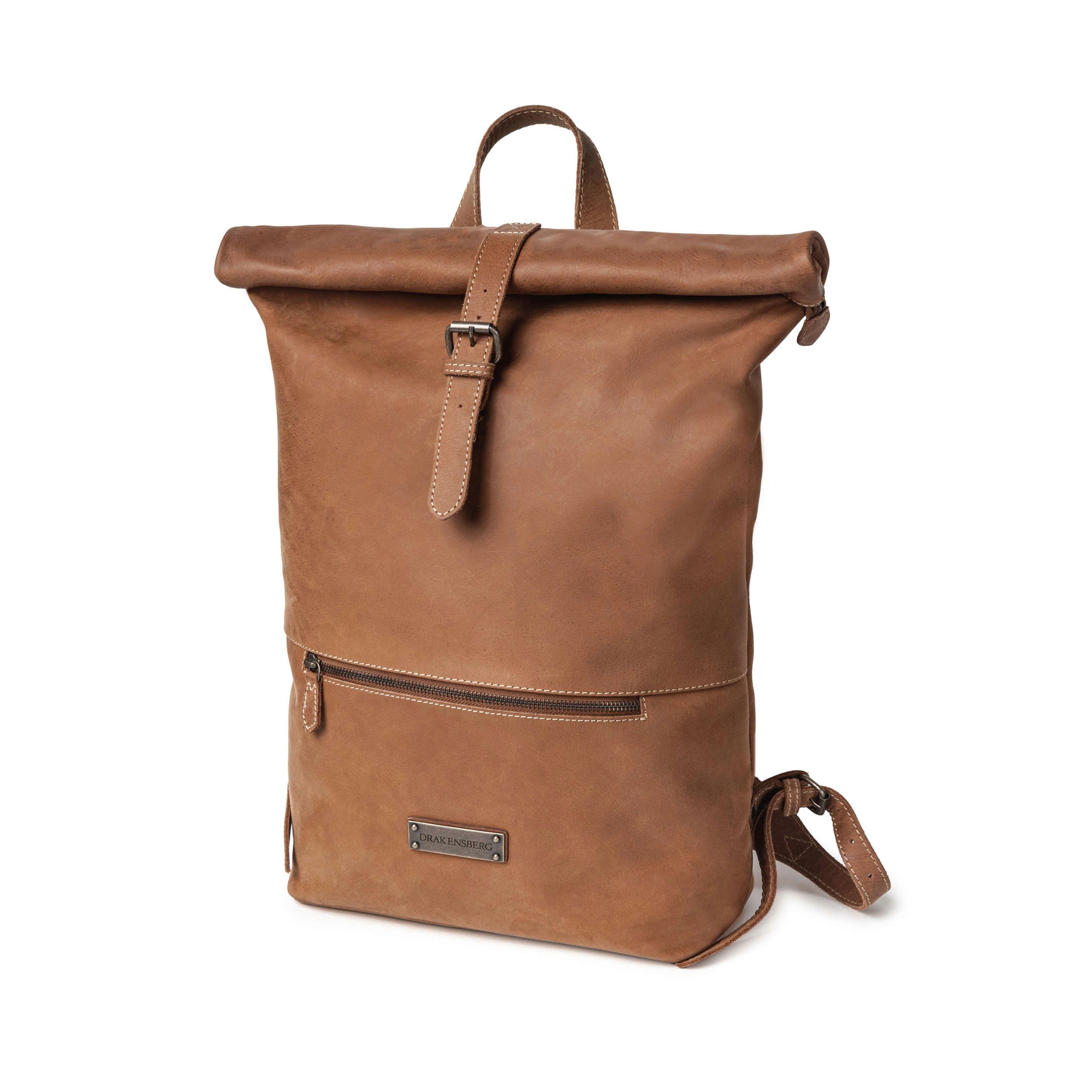 DRAKENSBERG Rucksack Roll-Top »Ryan« Havanna-Braun, Herren, günstig online kaufen