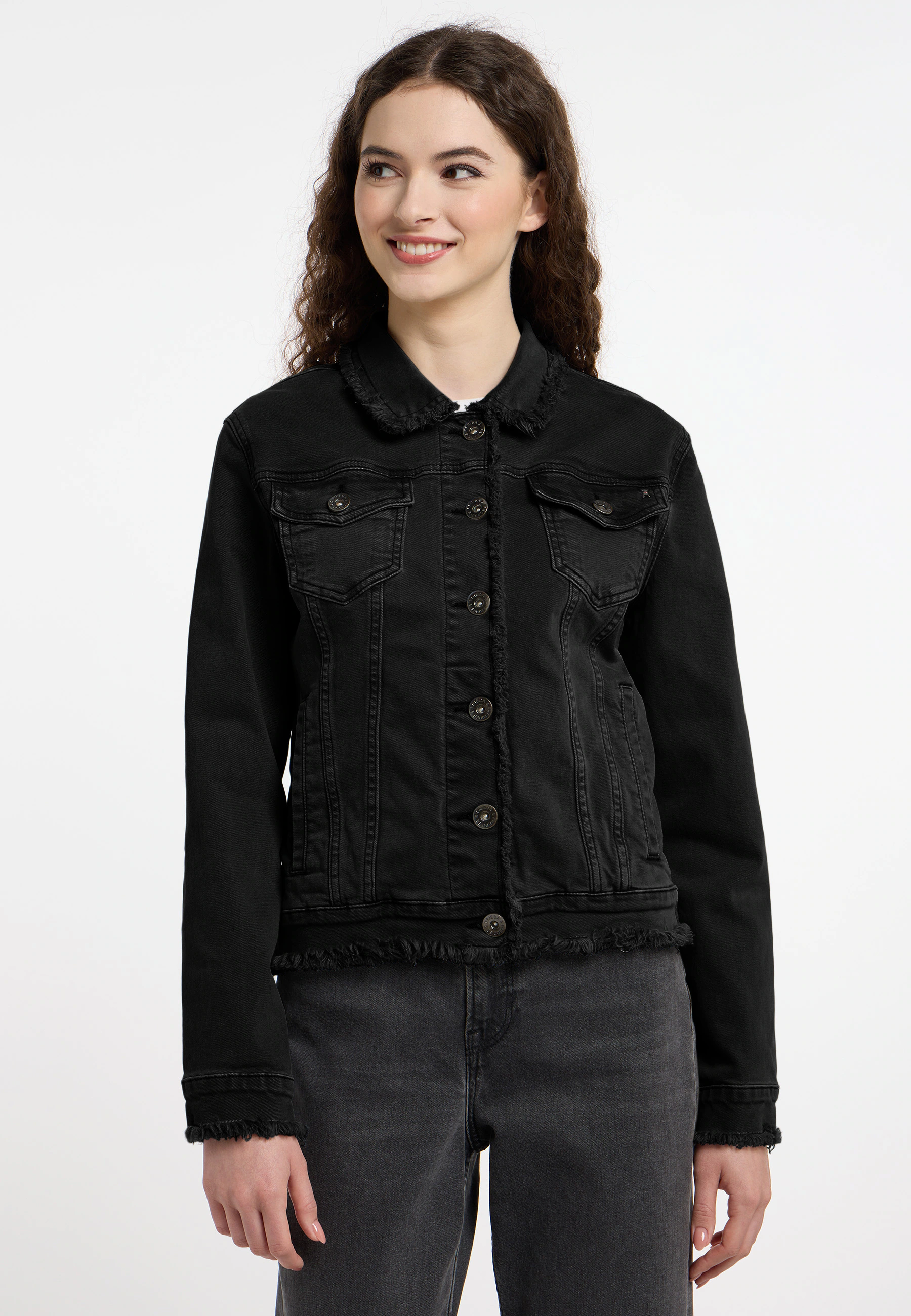 Frieda & Freddies Windbreaker "Denim Jacket / Petty2", mit Knopfleiste günstig online kaufen