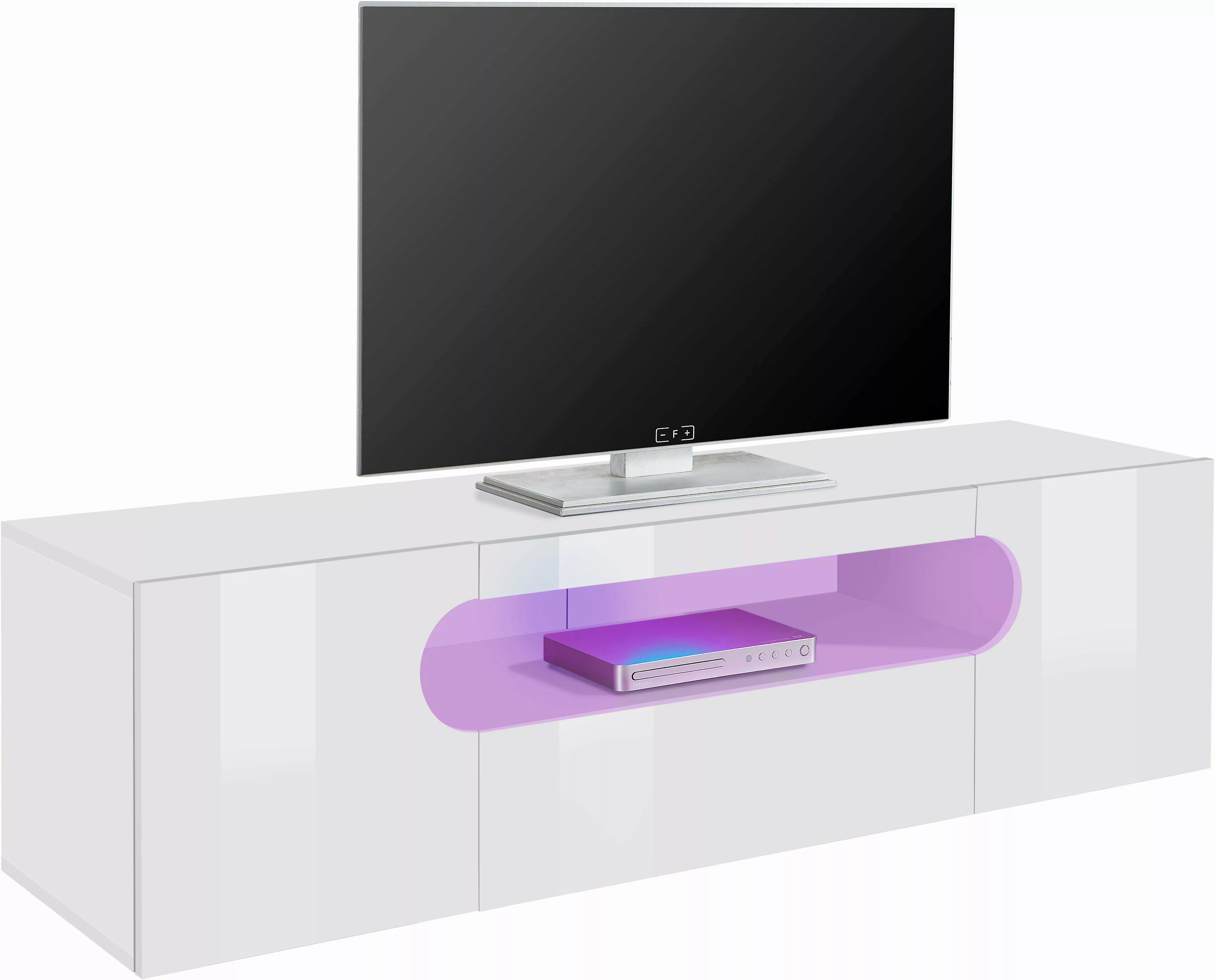 INOSIGN Lowboard "Real,Lowboard,TV-Kommode,TV-Möbel,Breite 150 kompl. hochg günstig online kaufen