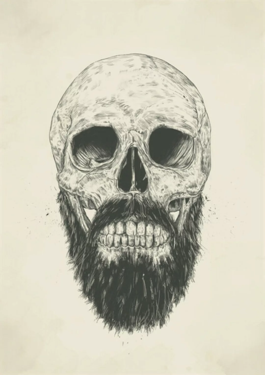Poster / Leinwandbild - The Beard Is Not Dead günstig online kaufen