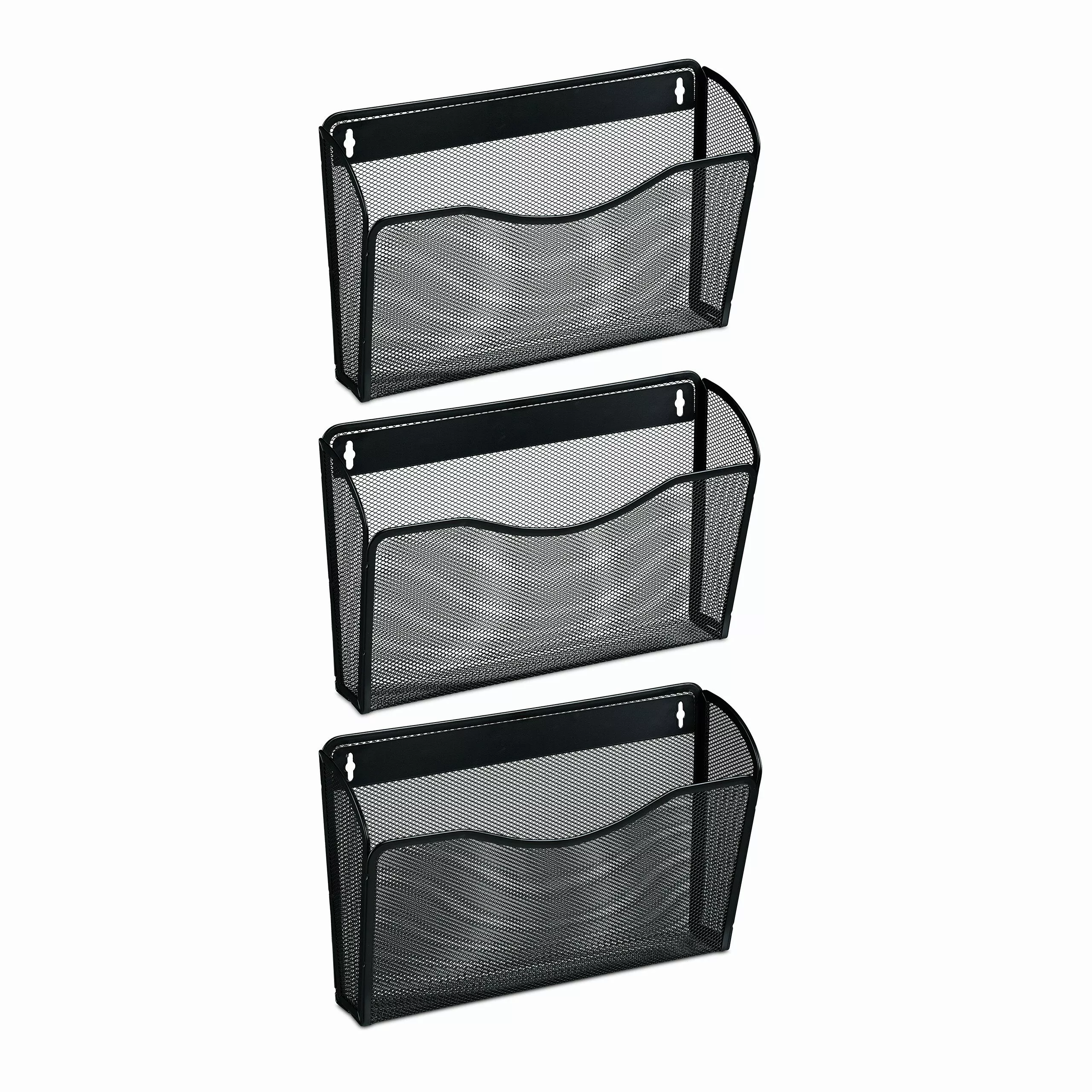 relaxdays Zeitungsständer Zeitschriftenhalter Wand 3er Set günstig online kaufen