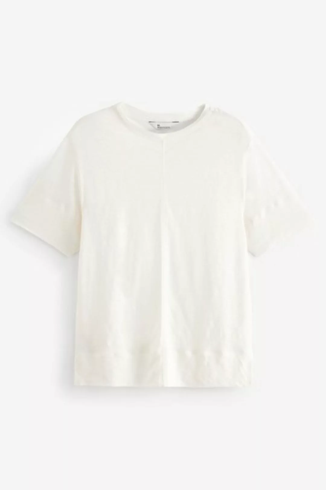 Next T-Shirt T-Shirt mit Rundhalsausschnitt aus Leinen (1-tlg) günstig online kaufen