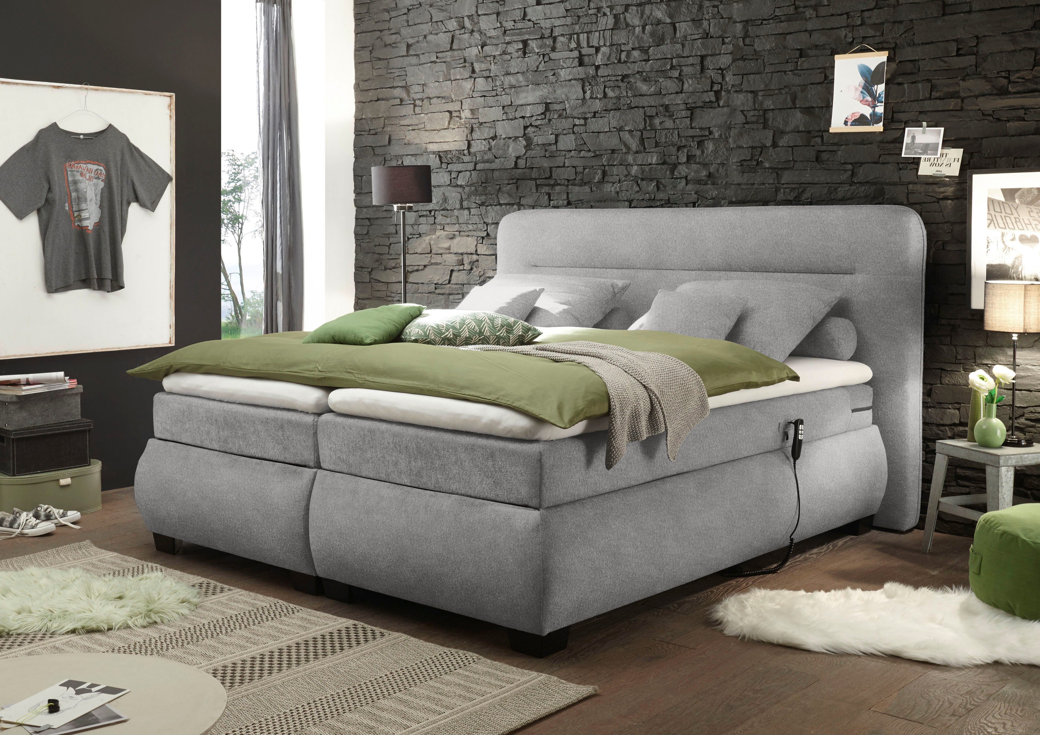 ED EXCITING DESIGN Boxspringbett "Evolution", inkl. Motor und Topper günstig online kaufen