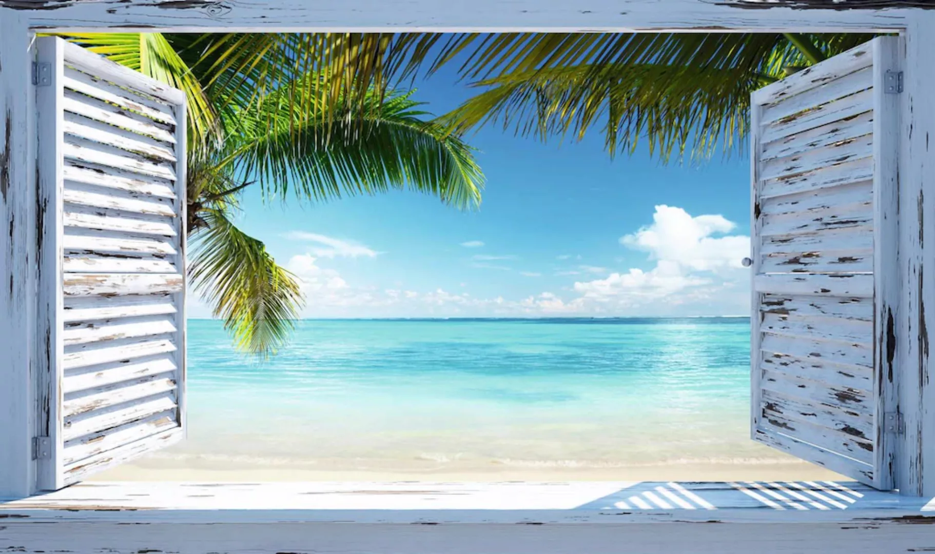 Reinders Wandbild "Strandfenster" günstig online kaufen