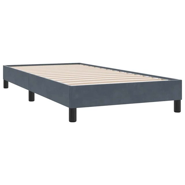 vidaXL Bett Boxspringbett ohne Matratze Dunkelgrau 100x210 cm Samt günstig online kaufen