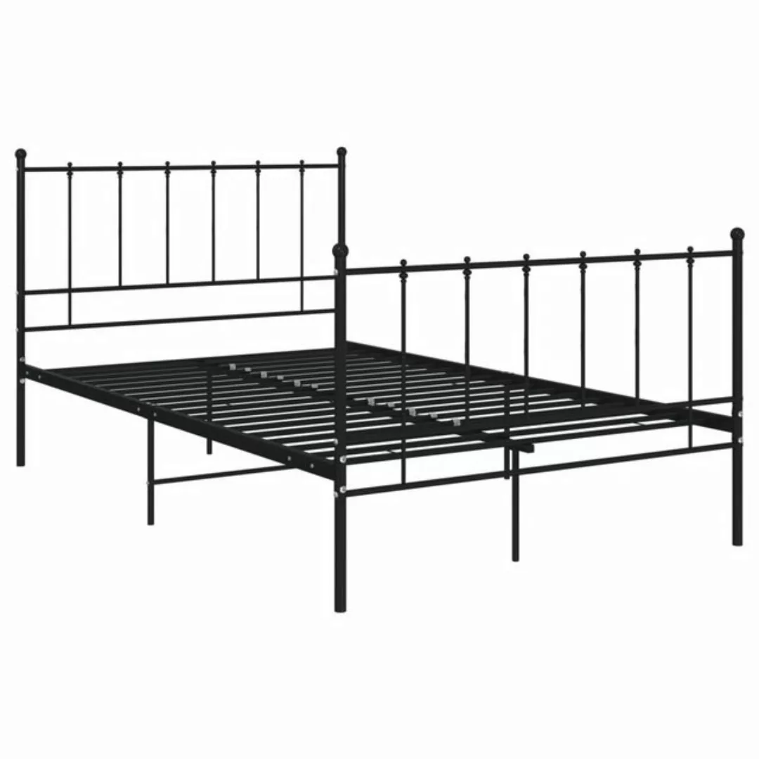 Bett Schwarz Metall 120x200 Cm günstig online kaufen